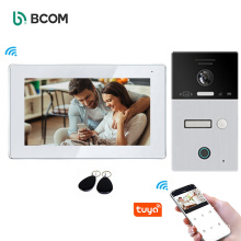 Bcom multifamily motion detection doorbell camera 7'' touch screen wifi ip video door phone for home security